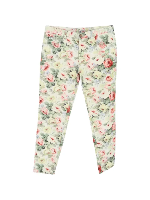 Miu Miu Pre-Owned floral-print trousers Neutrals NAPPUGBCL605799W