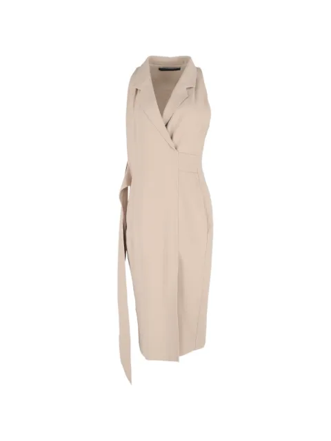 Roland Mouret zip-fastening midi dress Neutrals NAPPUGBCL633507W