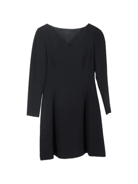 Theory crepe V-neck mini dress Black NAPPUGBCL562412W