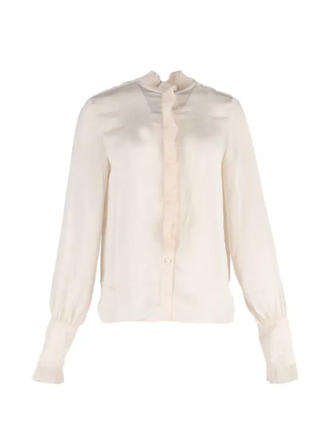 Philosophy Di Lorenzo Serafini ruffled-trim shirt Neutrals NAPPUGBCL549141W