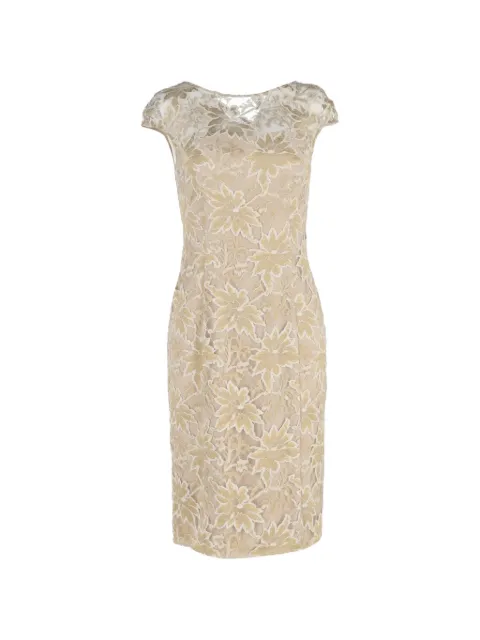 Temperley London floral-lace midi dress Neutrals NAPPUGBCL578208W