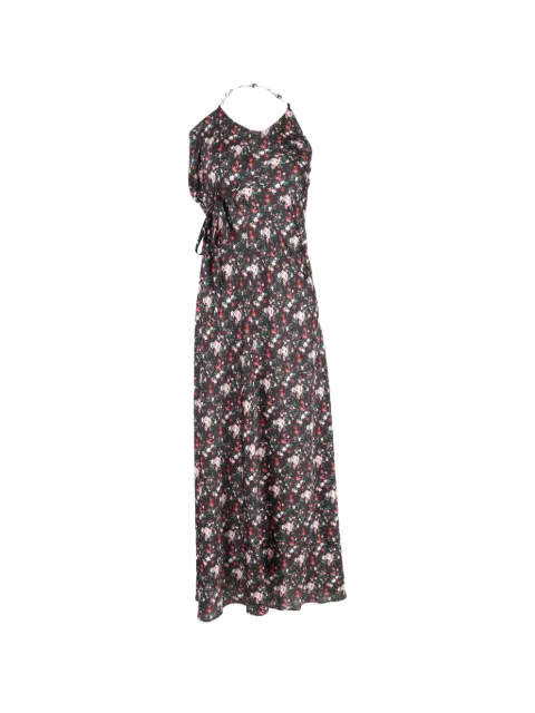 Paco Rabanne Pre-Owned floral-print maxi dress Black NAPPUGBCL536935W