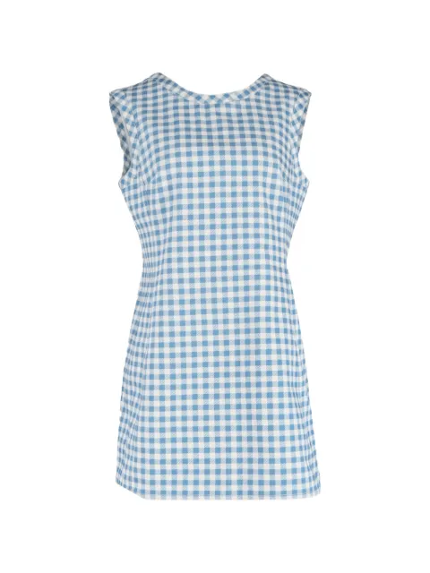 Emilia Wickstead gingham-pattern mini dress Blue NAPPUGBCL573572W