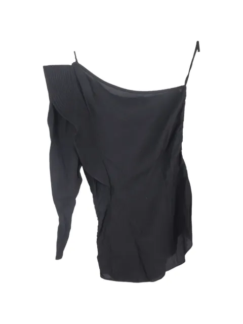 Isabel Marant Vintage ruffled one-shoulder top Black NAPPUGBCL554951W