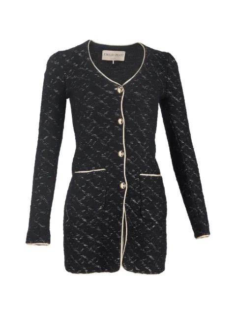 PUCCI Pre-Owned single-breasted coat Black NAPPUGBCL558587W