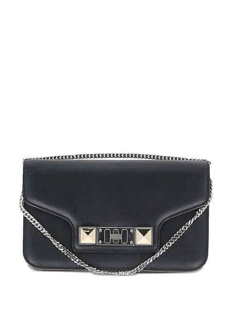 Proenza Schouler PS11 chain calfskin wallet Black NAPPUGBBA559662W