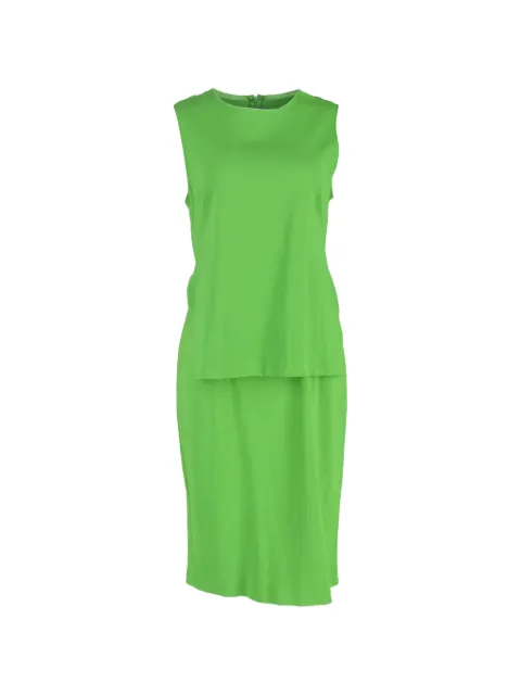 Max Mara layered midi dress Green HNPUCL556607W