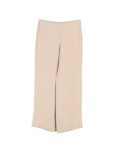 Emporio Armani wide-leg silk trousers Neutrals HNPUCL559850W