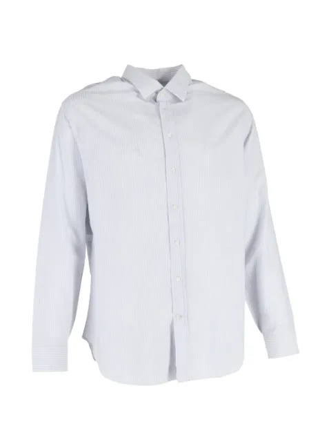 Giorgio Armani Pre-Owned striped cotton shirt White MRPPUGBCL514303M