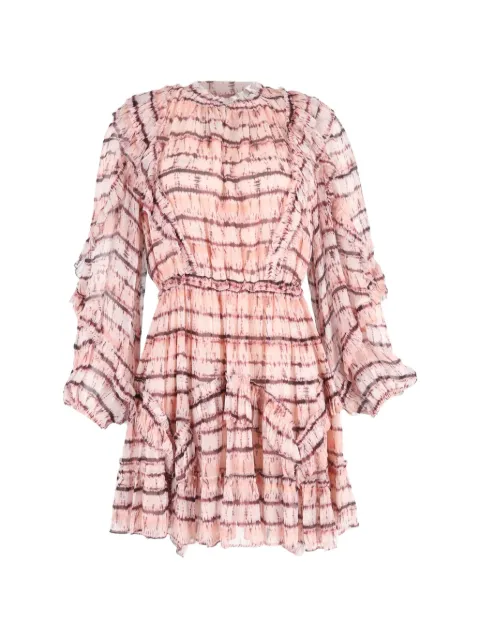 Ulla Johnson abstract-pattern A-line mini dress Pink NAPPUGBCL541930W