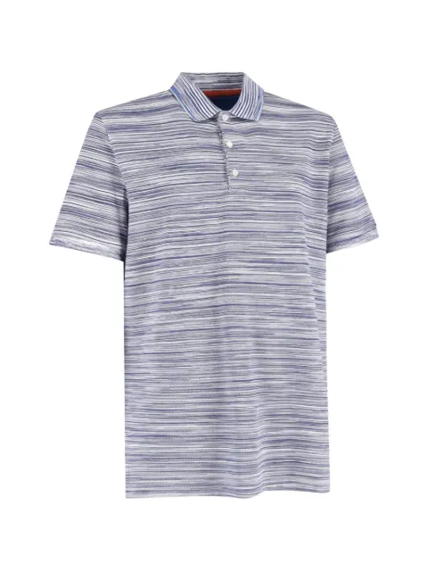 Missoni Pre-Owned slub short-sleeve polo shirt White MRPPUGBCL514221M