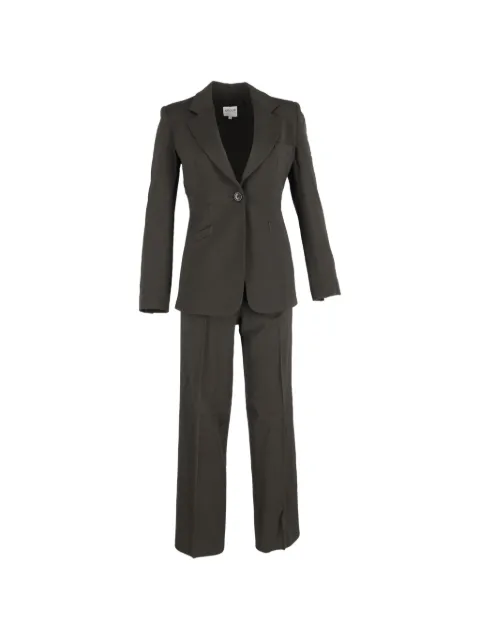 Giorgio Armani Pre-Owned green single-breasted suit Green HNDOGBCL530509W