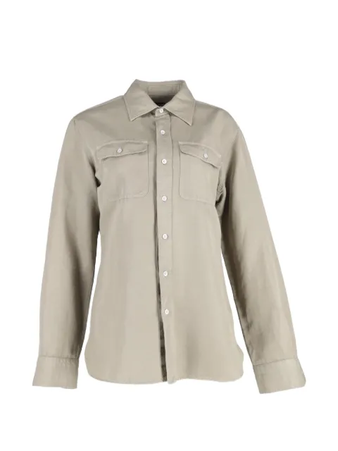 Tom Ford Vintage chest-pockets buttoned polo shirt Neutrals NAPPUGBCL526897W