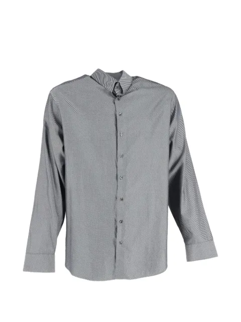 Giorgio Armani Pre-Owned diagonal striped long sleeve shirt Grey MRPPUGBCL515045M