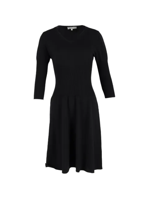 Max Mara V-neck midi dress Black NAPPUGBCL494219W