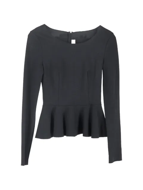 Stella McCartney Pre-Owned long-sleeves peplum blouse Black NAPPUGBCL554949W