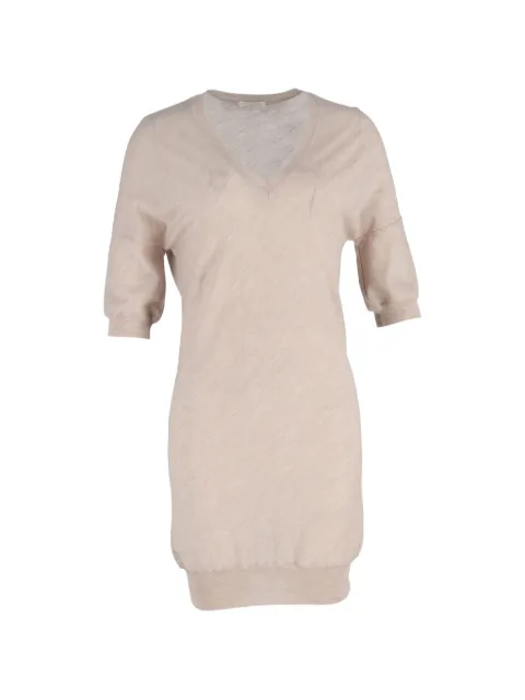 Chloé Vintage V-neck mini dress Neutrals NAPPUGBCL584890W