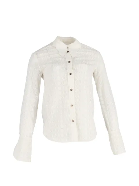 Chloé Vintage lace button-fastening shirt White NAPPUGBCL527883W