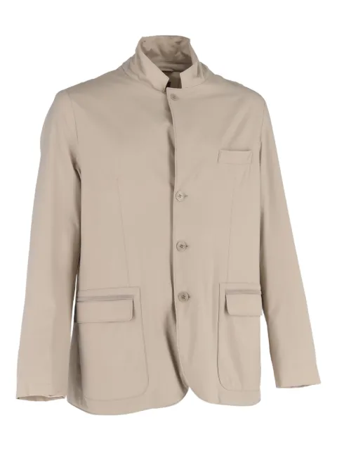 Loro Piana Pre-Owned Roadster single-breasted pocket jacket Neutrals NAPPUGBCL617543M