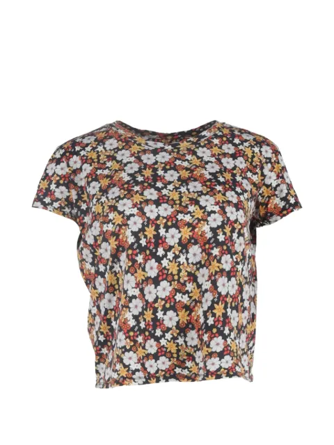 SANDRO floral-print T-shirt Black NAPPUGBCL620225W
