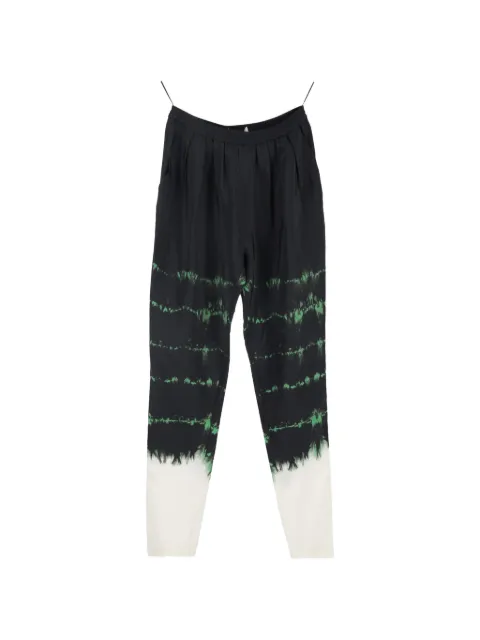Stella McCartney Pre-Owned tie-dye print trousers Black NAPPUGBCL554303W