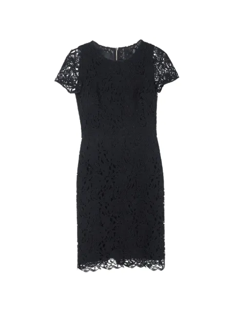 Burberry Pre-Owned embroidered lace midi dress Black NAPPUGBCL618994W