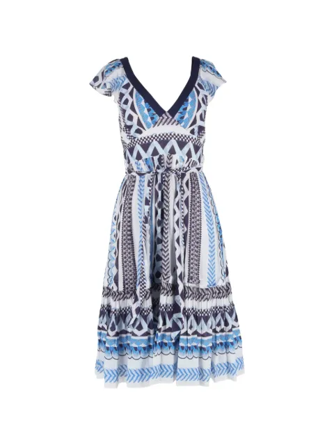 Temperley London 2024 printed midi dress Blue NAPPUGBCL629131W