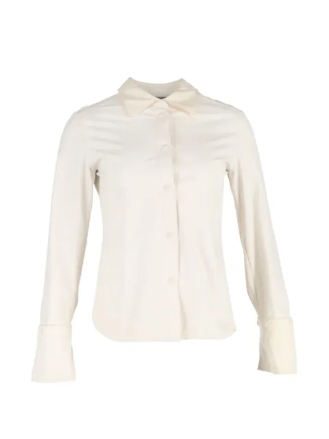 Sportmax Vintage button-down long-sleeve shirt Neutrals NAPPUGBCL613521M