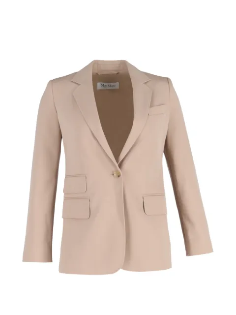 Max Mara Unno single-breasted blazer Neutrals NAPPUGBCL580209W