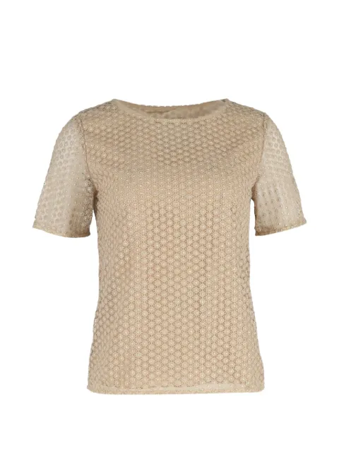 Diane Von Furstenberg Vintage Brylee short-sleeve blouse Neutrals NAPPUGBCL613608W