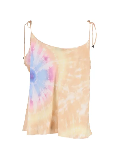 Paco Rabanne Pre-Owned tie-dyed self-tie top Neutrals NAPPUGBCL587280W