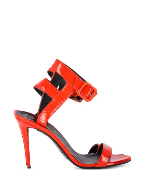 Giuseppe Zanotti Vintage strap leather sandals Red NAPPUGBSH624955W
