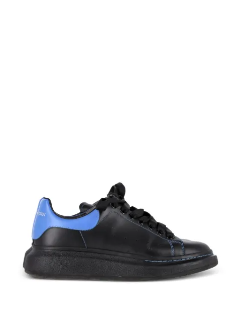 Alexander McQueen Pre-Owned logo-detail leather sneakers Black HNPUGBSH611619M