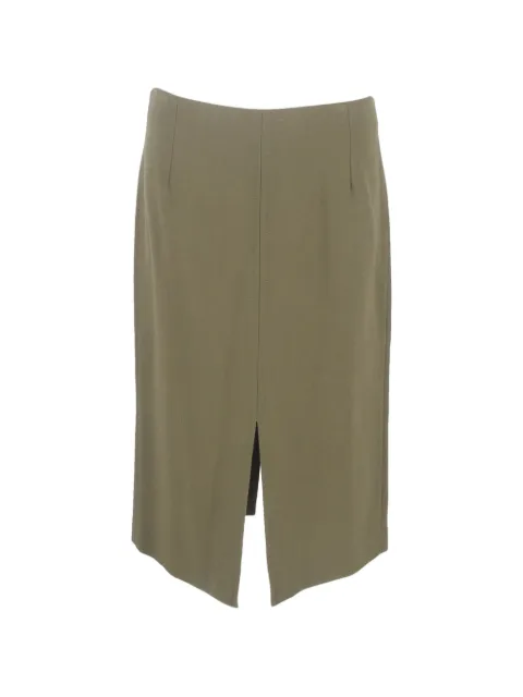 Roland Mouret slit midi skirt Green NAPPUGBCL633592W