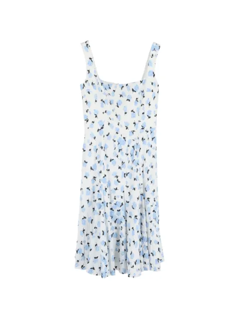 Emilia Wickstead Dena floral-print dress White NAPPUGBCL584385W