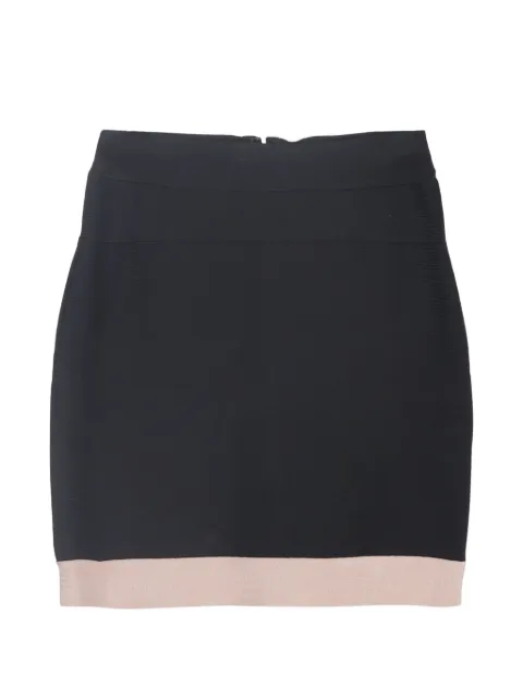 Hervé Léger zip-fastening mini skirt Black NAPPUGBCL553944W