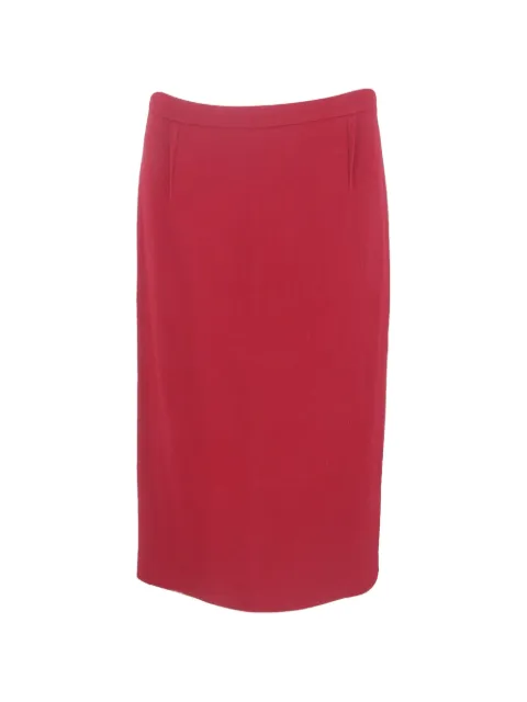 Roland Mouret zipped midi pencil skirt Red NAPPUGBCL633560W