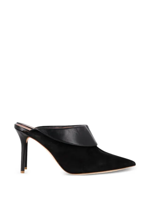 Malone Souliers pointed-toe heeled mules Black NAPPUGBSH593314W