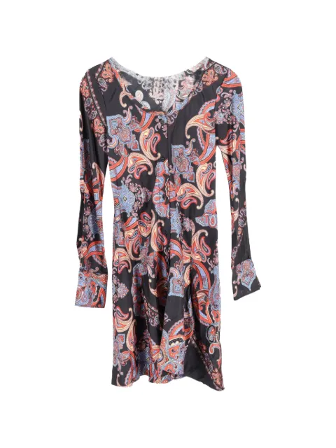 Chloé Vintage paisley-print button dress Black NAPPUGBCL534033W