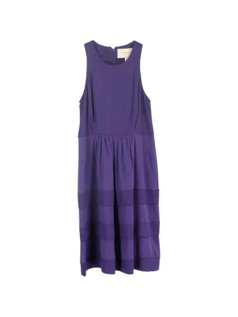 Burberry Pre-Owned tiered midi dress Purple NAPPUGBCL549717W
