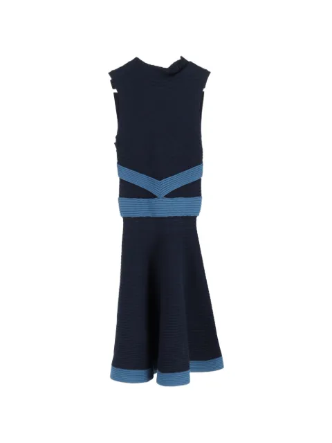 Fendi Pre-Owned knitted sleeveless mini dress Blue NAPPUGBCL517043W
