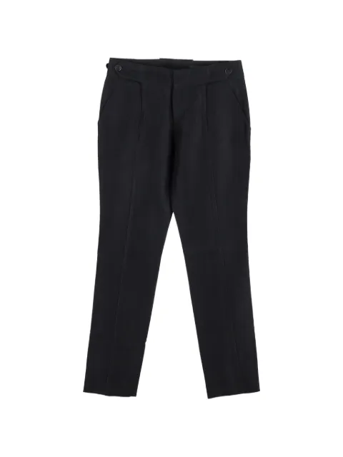 Gucci Pre-Owned button-detail concealed-fastening trousers Black NAPPUGBCL527886W