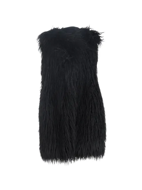Theory faux-fur vest Black NAPPUGBCL585070W