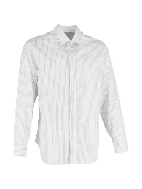 Giorgio Armani Pre-Owned striped long-sleeve shirt White MRPPUGBCL515253M