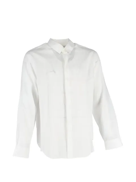 Giorgio Armani Pre-Owned hidden button long-sleeve shirt White MRPPUGBCL514005M