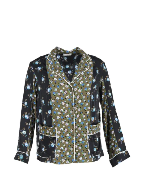 SANDRO Noisette floral-printed blouse Black NAPPUGBCL507011W