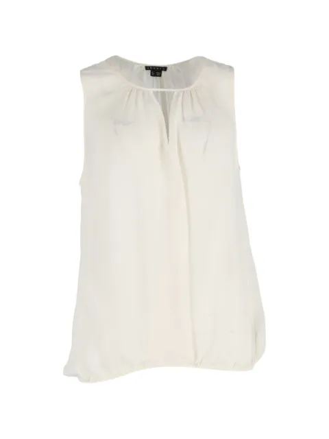 Theory silk sleeveless blouse Neutrals NAPPUGBCL501184W
