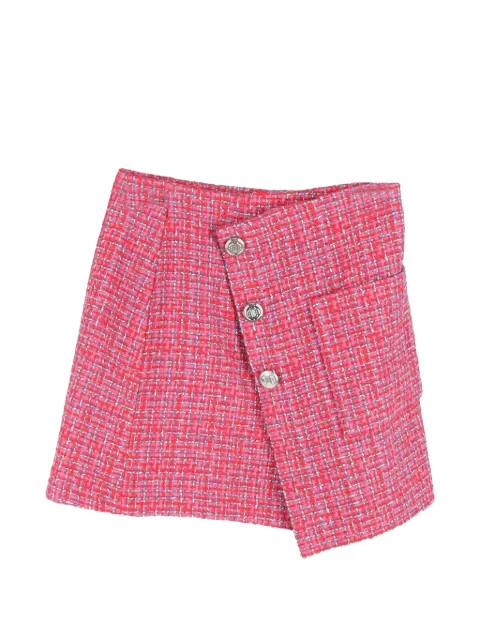 Maje asymmetric tweed mini skirt Pink NAPPUGBCL507182W