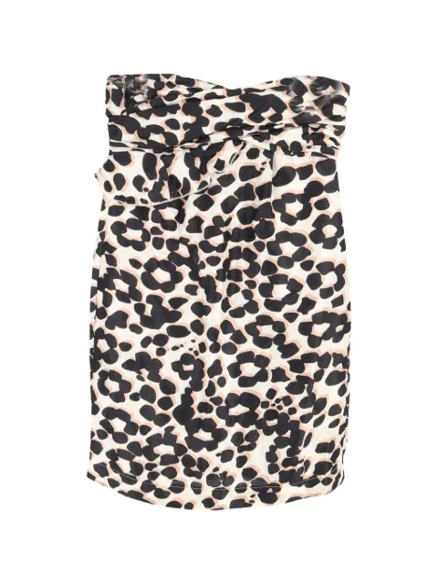 See By Chloé Vintage strapless printed mini dress Neutrals TONPUGBCL504115W