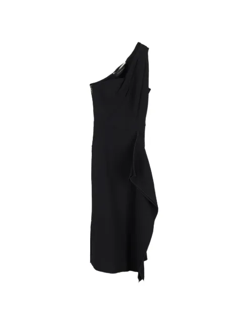 Roland Mouret draped midi dress Black NAPPUGBCL506009W